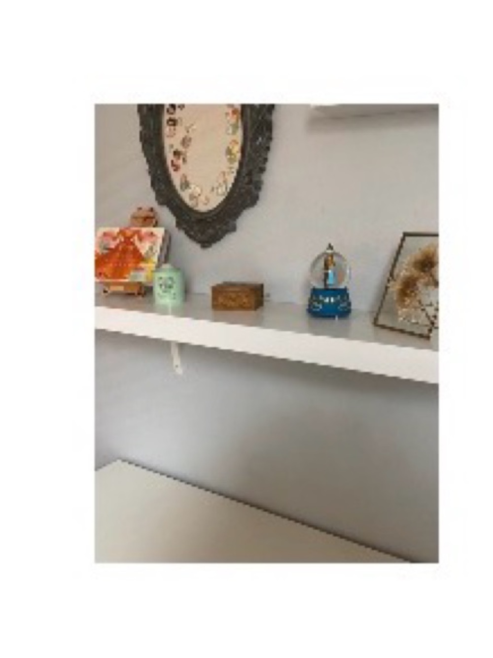 White Floating Wall Shelf - Home Wall Decor